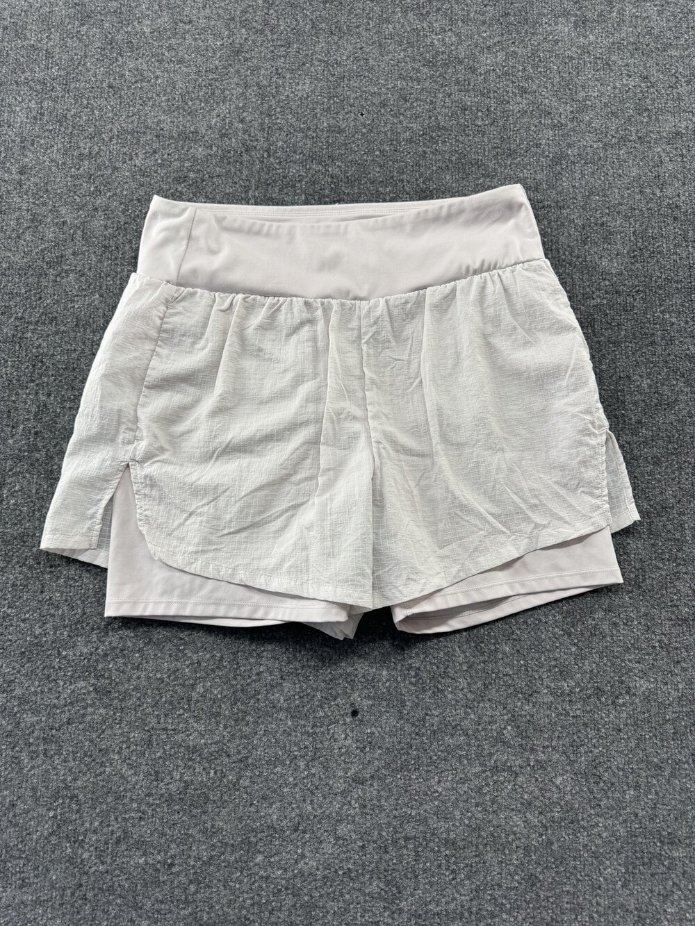 JoyLab Shorts Womens XL White High Waist Lined Running 4.5 Inseam Gym Athletic